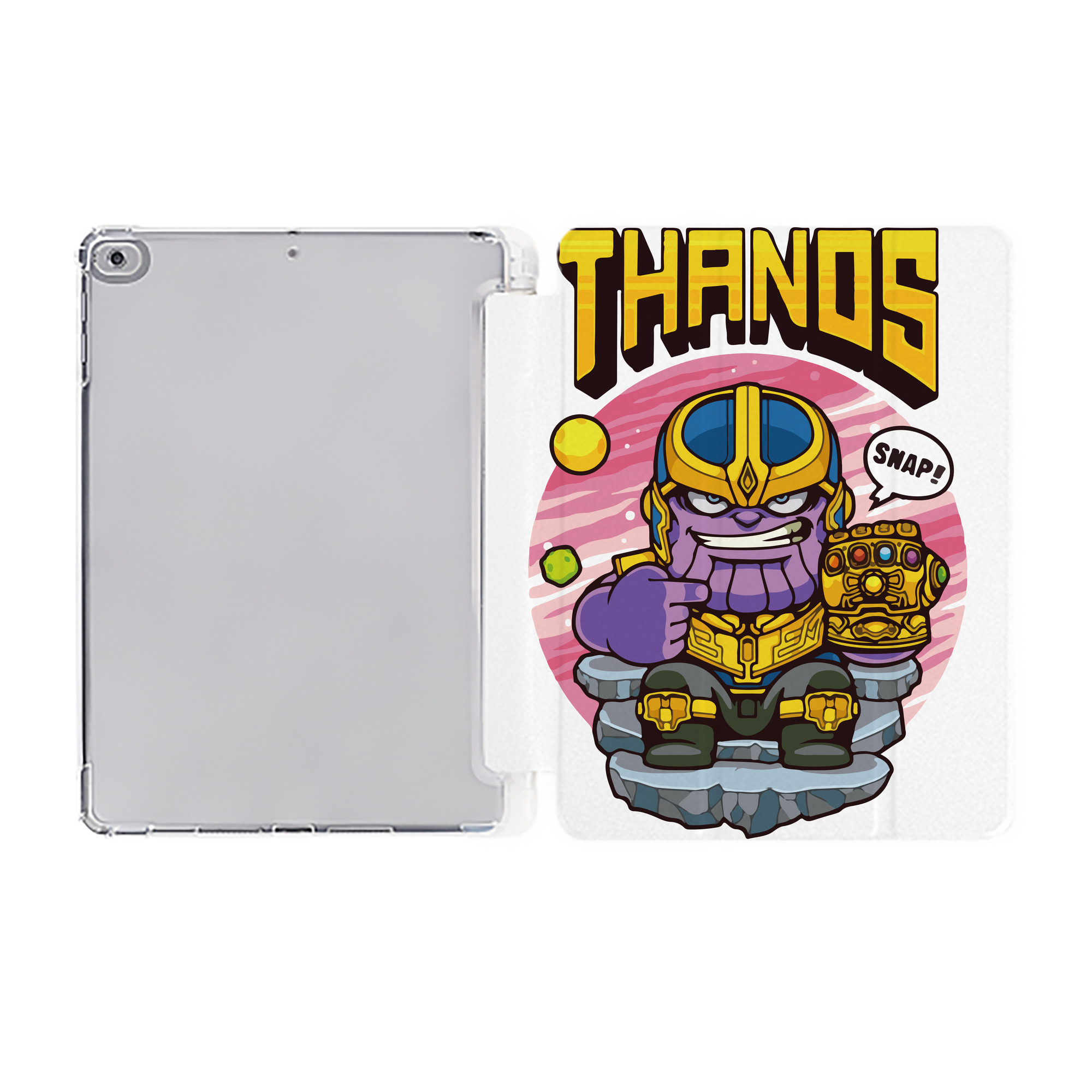 （画像用） アベンジャーズ The Avengers IPad ケース ペン収納付き 三つ折りスタンド PUレザー×シリコン 対応機種9.5/10.5/10.9インチ
